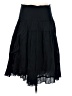Eyeshadow 100% Cotton Solid Black Casual Skirt Size 7 - photo 1