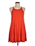Old Navy Solid Orange Casual Dress Size Med Petite - photo 1