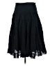 Eyeshadow 100% Cotton Solid Black Casual Skirt Size 7 - photo 2