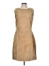 DANIER 100% Acetate Tan Casual Dress Size L - photo 1