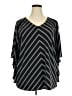 Susan Graver Black 3/4 Sleeve Blouse Size 2X - photo 1