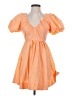 Hello Molly Orange Cocktail Dress Size 4 - photo 1