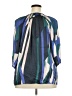 Collective Concepts Color Block Blue 3/4 Sleeve Blouse Size 2X - photo 2