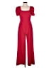 Eliza J Solid Red Jumpsuit Size 6 - photo 1