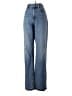 Madewell 100% Cotton Chevron-herringbone Blue Jeans Size 28 waist - photo 1