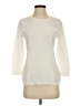 Vince Camuto 100% Cotton Chevron-herringbone Ivory Pullover Sweater Size S - photo 1