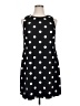 Anne Klein Polka Dots Black Casual Dress Size 14 - photo 1