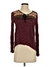 Rewind 100% Rayon Burgundy Long Sleeve Top Size S - photo 1