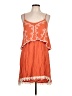 Alya 100% Polyester Orange Casual Dress Size L - photo 1