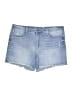 Seven7 Blue Denim Shorts Size 16 - photo 1