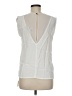 Sandro 100% Viscose White Sleeveless Blouse Size Med (2) - photo 2
