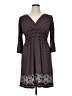 Max Studio Paisley Brown Casual Dress Size XL - photo 1