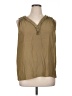 Catherine Malandrino 100% Polyester Tan Sleeveless Blouse Size XL - photo 1