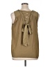 Catherine Malandrino 100% Polyester Tan Sleeveless Blouse Size XL - photo 2