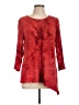 DressBarn Red 3/4 Sleeve Top Size L - photo 1