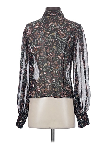 Nicholas Long Sleeve Silk Top (view 2)