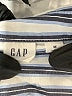 Gap 100% Cotton Stripes Blue Long Sleeve Blouse Size M - photo 7