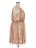 Worthington 100% Polyester Metallic Tan Cocktail Dress Size 20 - photo 4