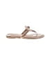 Pierre Dumas Tan Flip Flops Size 9 - photo 1