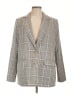 Steve Madden 100% Polyester Plaid Gray Blazer Size L - photo 1