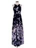 Betsy & Adam 100% Polyester Floral Blue Purple Cocktail Dress Size 4 - photo 1