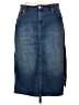 ELOQUII Blue Denim Skirt Size 14 - photo 1