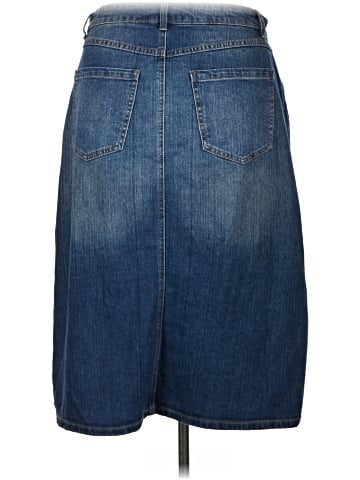 ELOQUII Denim Skirt (view 2)