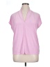 Buffalo by David Bitton Pink Short Sleeve Blouse Size XL - photo 1