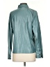 Hilton Hollis 100% Polyester Metallic Teal Long Sleeve Blouse Size XS - photo 2