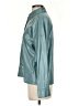Hilton Hollis 100% Polyester Metallic Teal Long Sleeve Blouse Size XS - photo 5
