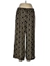 Zac & Rachel 100% Polyester Chevron-herringbone Gold Casual Pants Size L - photo 1