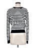 Michael Kors Collection 100% Wool Stripes Silver Black Wool Pullover Sweater Size S - photo 1