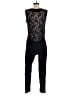 Jessica Simpson 100% Polyester Paisley Black Jumpsuit Size S - photo 2