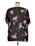 RACHEL Rachel Roy 100% Polyester Black Short Sleeve Blouse Size 3X - photo 2