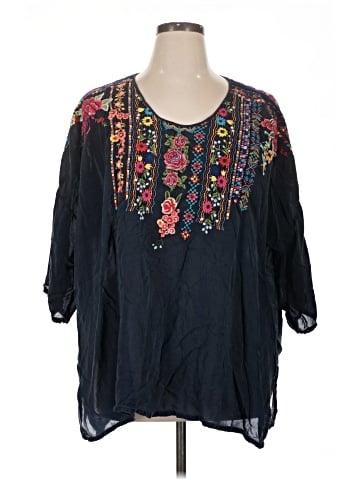 Johnny Was 3/4 Sleeve Blouse (view 1)