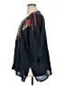 Johnny Was 100% Polyester Blue 3/4 Sleeve Blouse Size 1X - photo 5