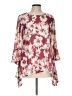 Petal Dew Burgundy 3/4 Sleeve Blouse Size L - photo 1