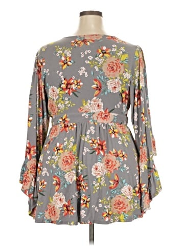 Torrid 3/4 Sleeve Blouse (view 2)
