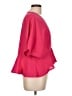Assorted Brands 100% Polyester Pink Short Sleeve Blouse Size L - photo 4