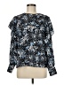 Parker 100% Polyester Blue Long Sleeve Blouse Size M - photo 1