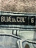 Blue Cult Graphic Blue Denim Shorts Size 6 - photo 3