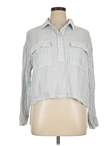 Lou & Grey 3/4 Sleeve Button-Down Shirt (view 1)