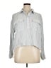 Lou & Grey 100% Cotton Gray 3/4 Sleeve Button-Down Shirt Size XL - photo 1