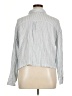 Lou & Grey 100% Cotton Gray 3/4 Sleeve Button-Down Shirt Size XL - photo 2