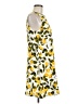 Zara Basic Print Yellow Casual Dress Size M - photo 4