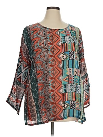Johnny Was 3/4 Sleeve T-Shirt (view 1)