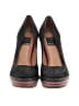 Ella Moss Stripes Black Heels Size 7 1/2 - photo 2