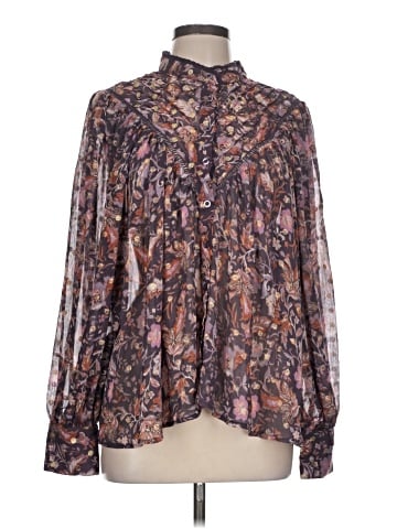 Olivaceous Long Sleeve Blouse (view 1)