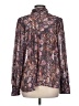 Olivaceous 100% Polyester Paisley Purple Long Sleeve Blouse Size L - photo 2
