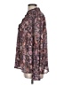 Olivaceous 100% Polyester Paisley Purple Long Sleeve Blouse Size L - photo 5